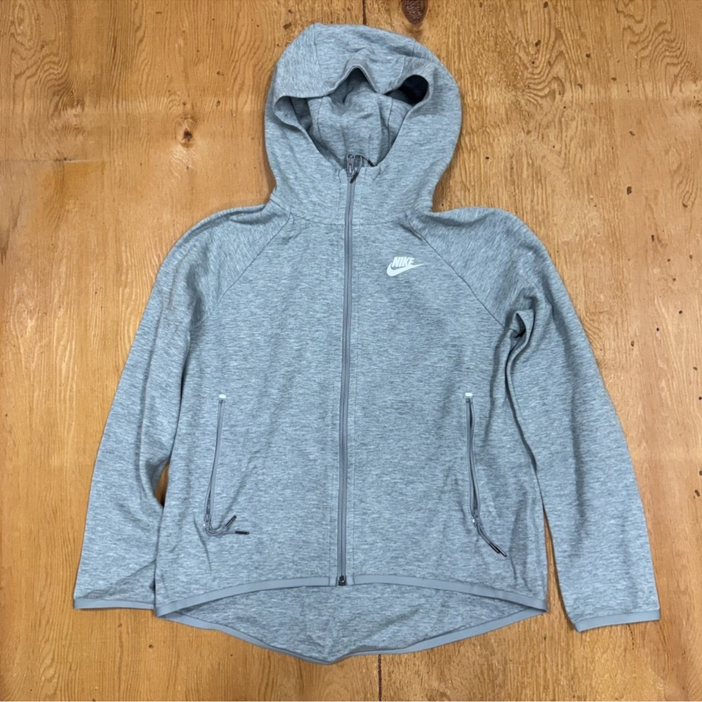 Nike Heather Gray Full-Zip Hoodie